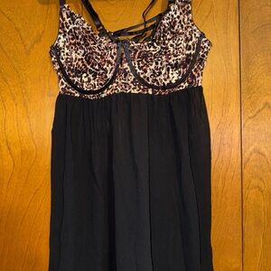 Torrid Leopard Print/Black Babydoll